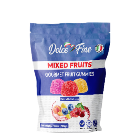 Dolce Fine Gummies Mixed Fruits Front side-Website Photo