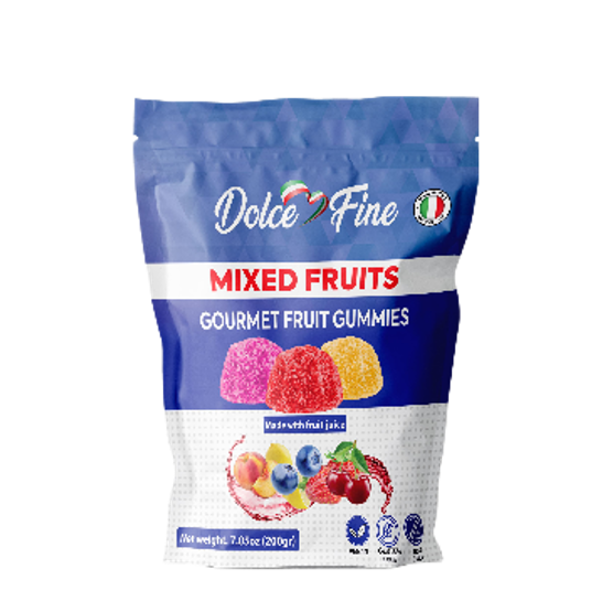 Dolce Fine Gummies Mixed Fruits Front side-Website Photo